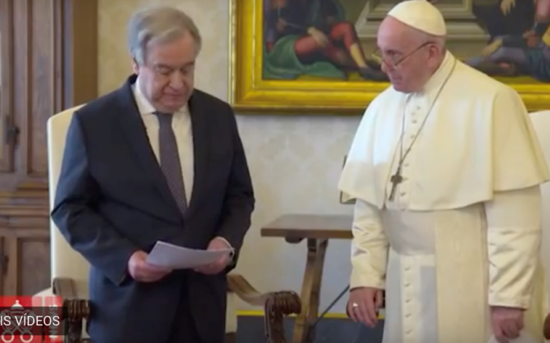 Mensagem conjunta do Papa e do secretário-geral da ONU